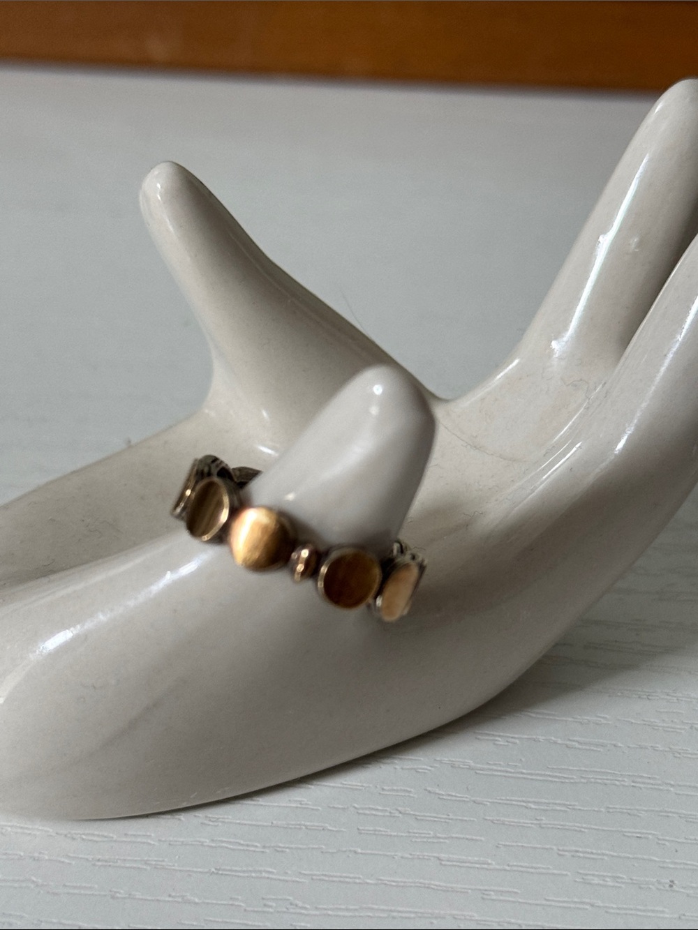 John Hardy 18K Gold Palu Dot Link Ring - Picture 5 of 6